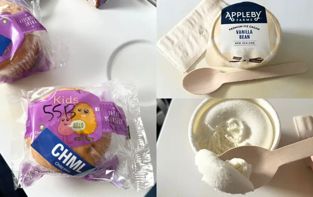ニュージーランド航空エコノミースナック軽食