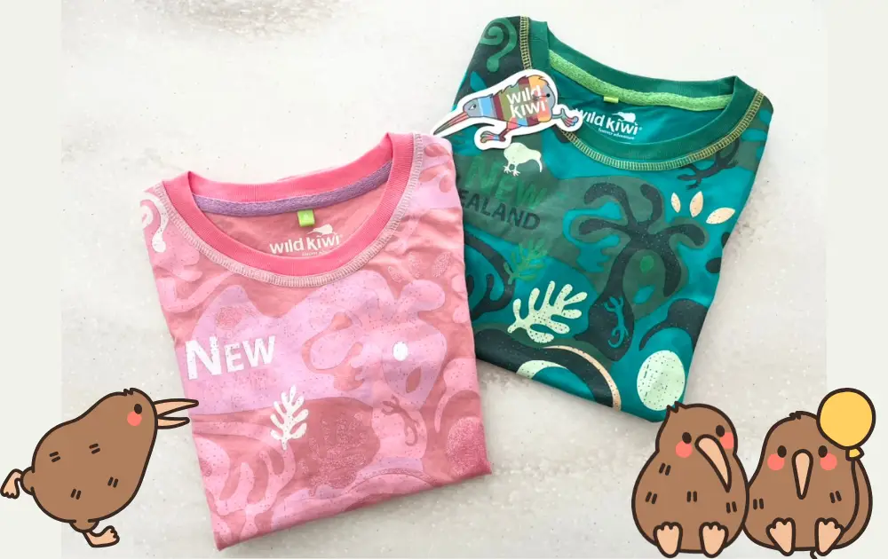 ニュージーランドGecko in the Villageで買った雑貨・お土産Wild Kiwi Kids T-shirt