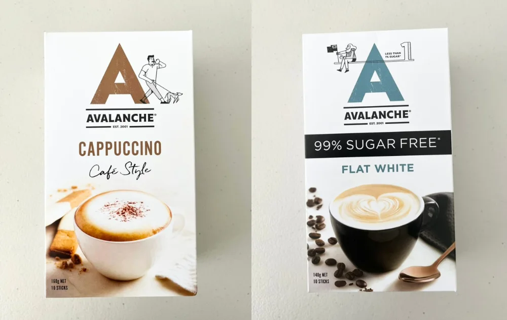 NZスーパーで買えるおすすめお土産Avalanche フラットホワイト・カプチーノ