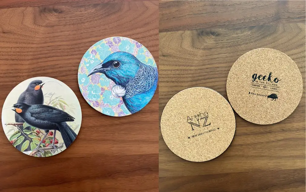ニュージーランドGecko in the Villageで買った雑貨・お土産Coasters(NZ birds)