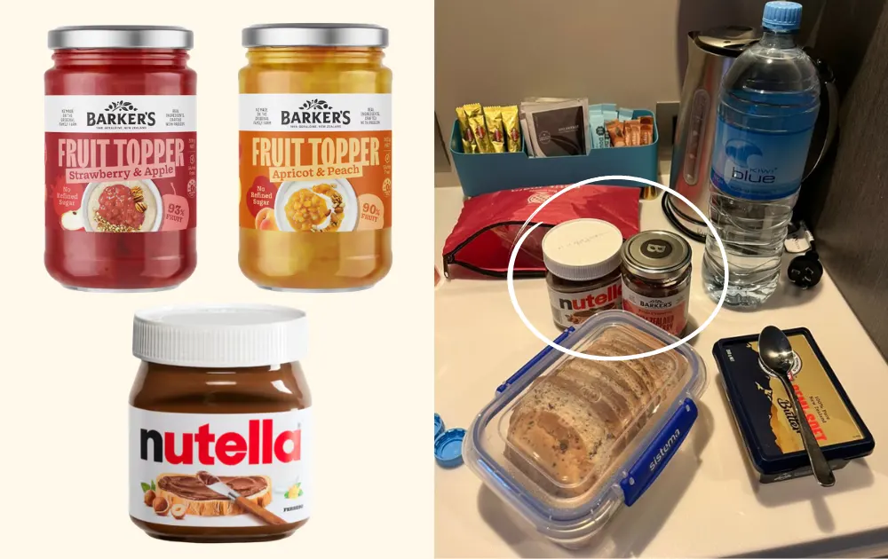 NZスーパーで買えるおすすめジャム類Barker's、Nutella
