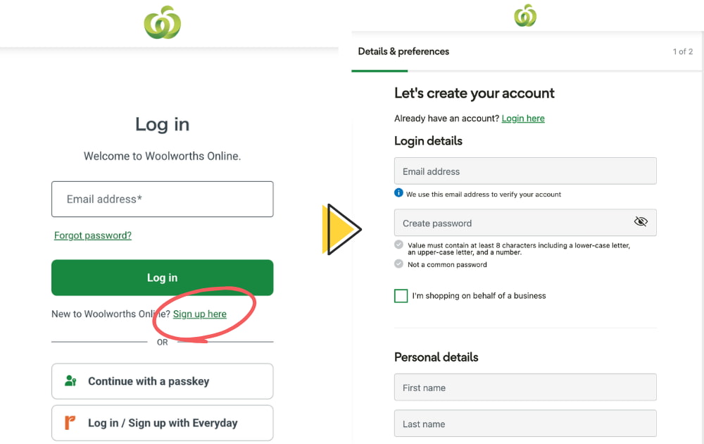 Woolworthsネットスーパーの会員登録、利用方法