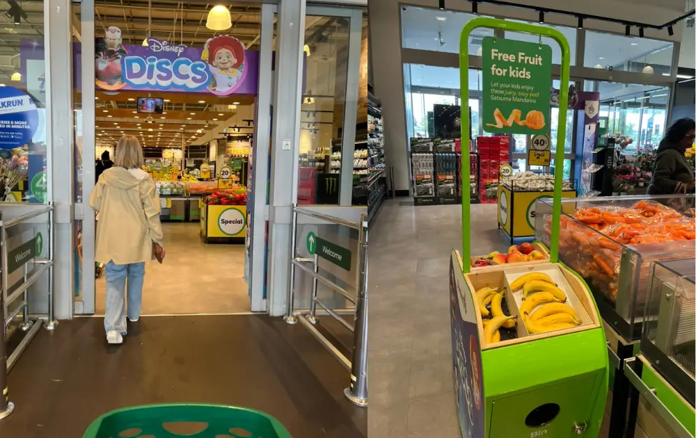 Woolworths店内の実際の様子